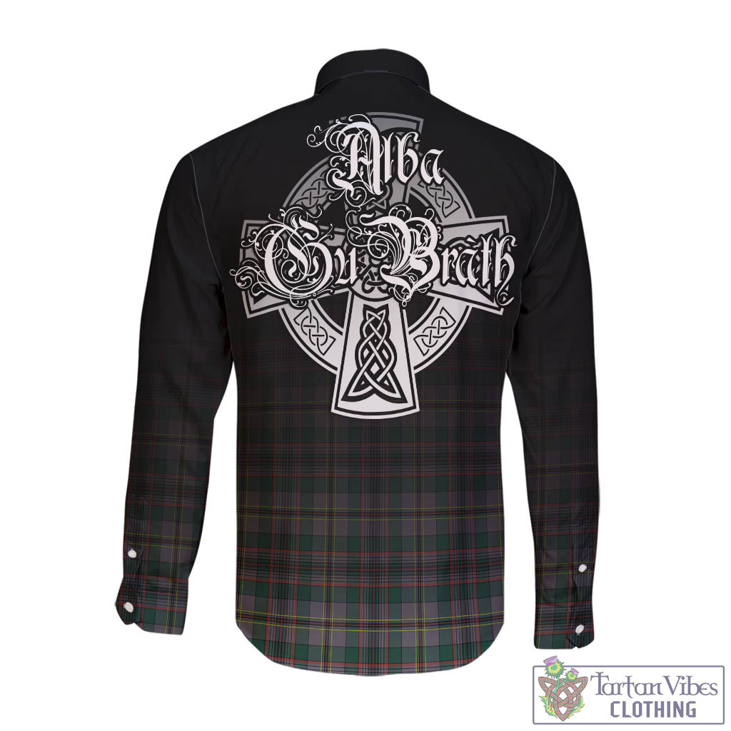Tartan Vibes Clothing Craig Ancient Tartan Long Sleeve Button Up Featuring Alba Gu Brath Family Crest Celtic Inspired