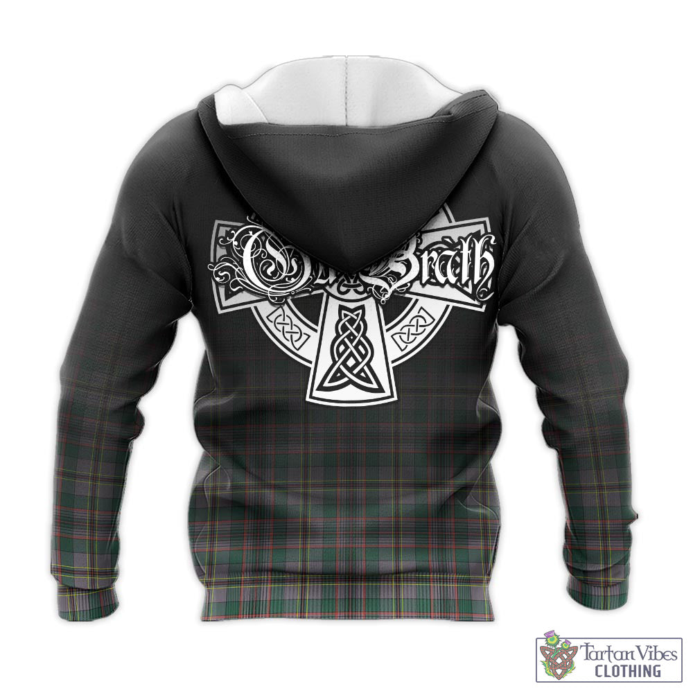 Tartan Vibes Clothing Craig Ancient Tartan Knitted Hoodie Featuring Alba Gu Brath Family Crest Celtic Inspired