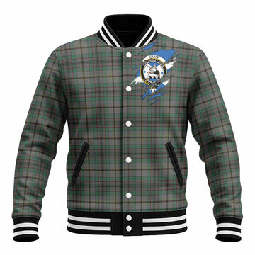Craig Clan Crest In Me Tartan Baseball Jacket Scotland Flag Style