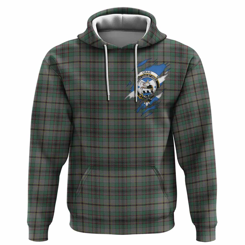 Craig Clan Crest In Me Tartan Hoodie Scotland Flag Style