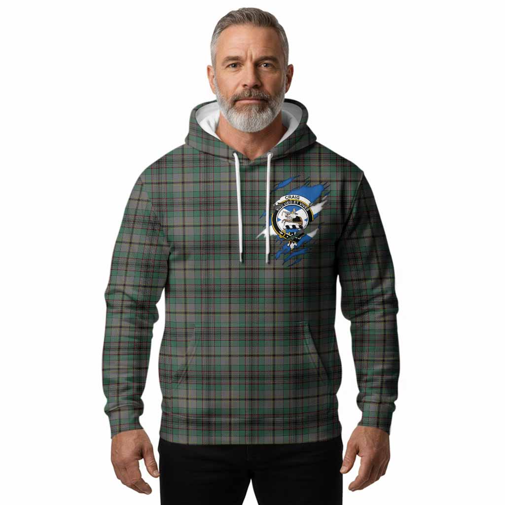 Craig Clan Crest In Me Tartan Hoodie Scotland Flag Style