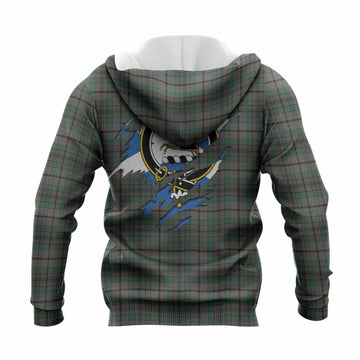 Craig Clan Crest In Me Tartan Knitted Hoodie Scotland Flag Style