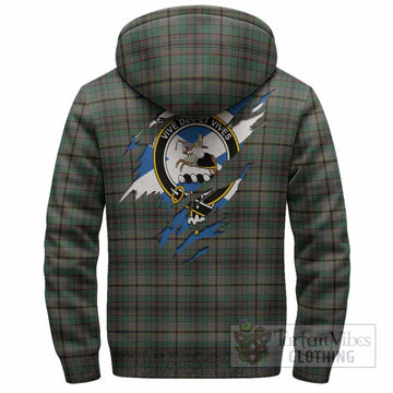 Craig Clan Crest In Me Tartan Sherpa Hoodie Scotland Flag Style