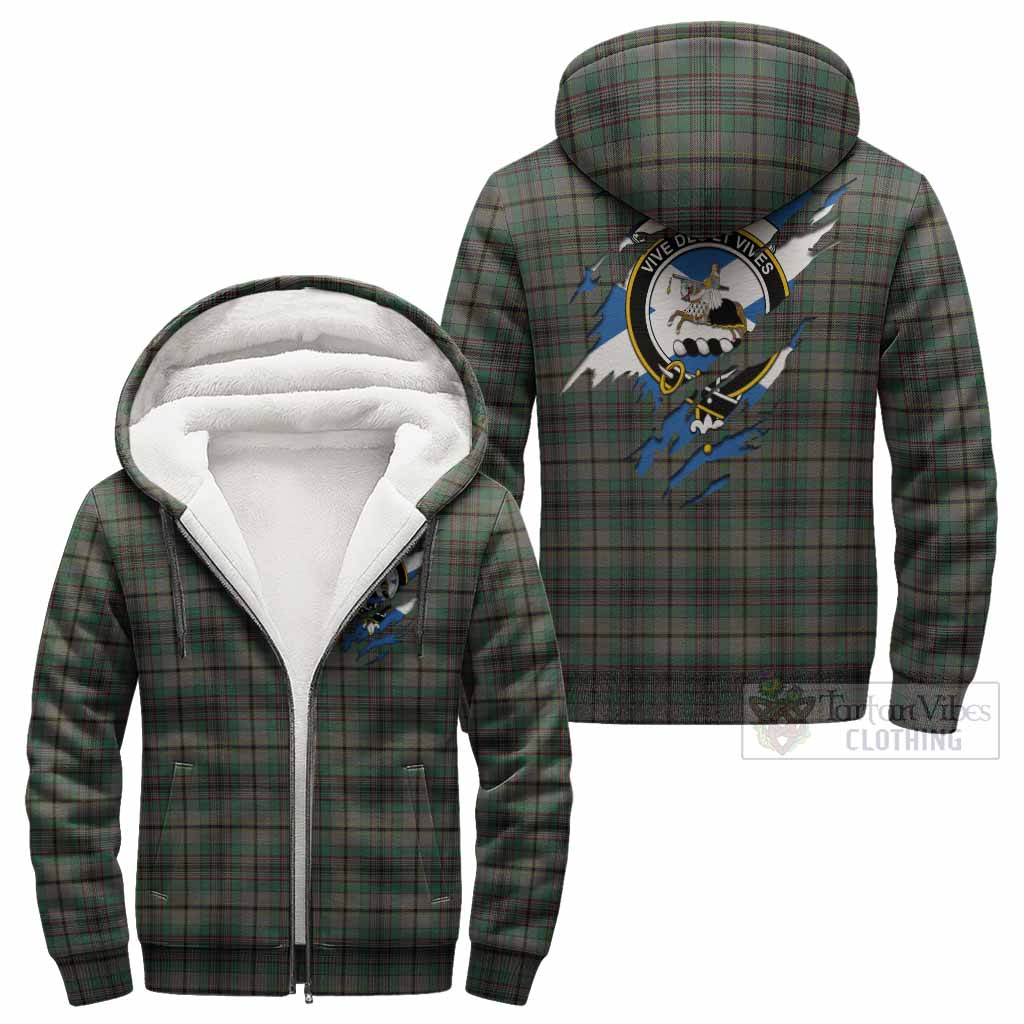 Craig Clan Crest In Me Tartan Sherpa Hoodie Scotland Flag Style