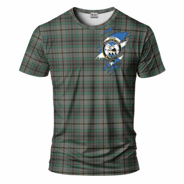 Craig Clan Crest In Me Tartan T-Shirt Scotland Flag Style