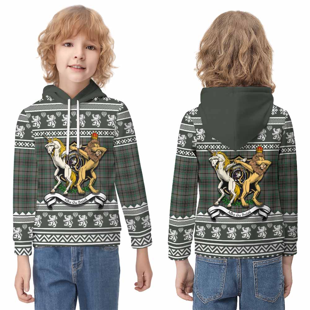 Craig Clan Tartan Crest Christmas Kid Hoodie Coat of Arms Funny Style - Tartan Vibes Clothing