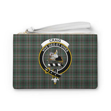 Craig Family Crest Tartan Clutch Bag