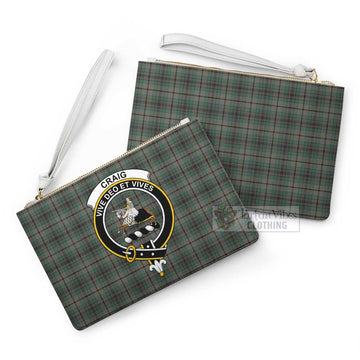 Craig Family Crest Tartan Clutch Bag