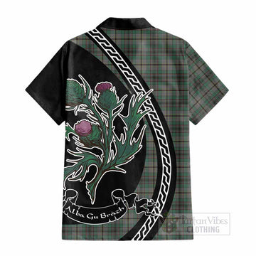 Craig Family Crest Tartan Cotton Hawaiian Shirt Alba Thistle Inspired