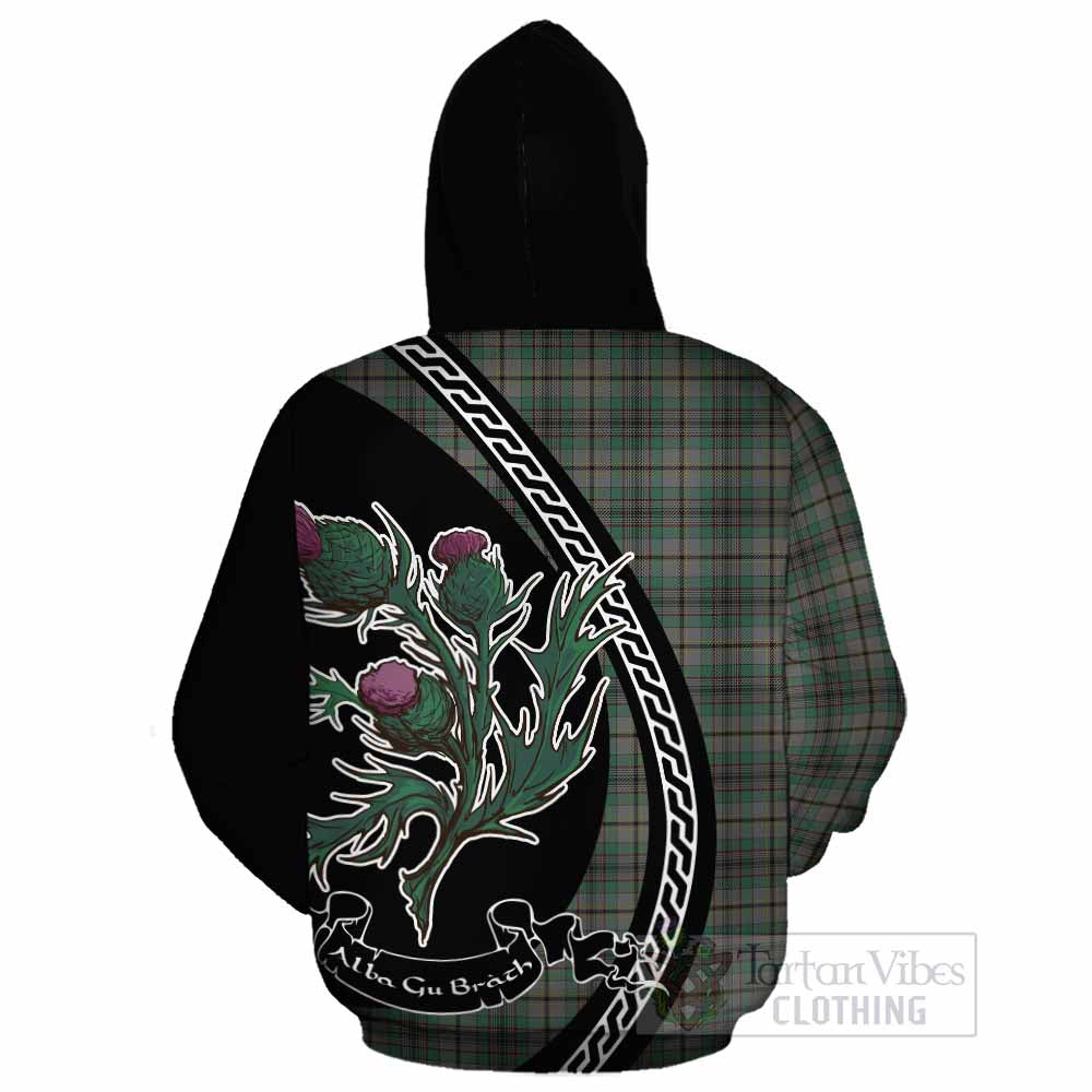 Craig Family Crest Tartan Cotton Hoodie Alba Thistle Inspired - Tartan Vibes Clothing