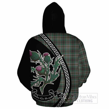 Craig Family Crest Tartan Cotton Hoodie Alba Thistle Inspired