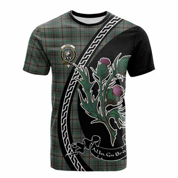 Craig Family Crest Tartan Cotton T-shirt Alba Thistle Inspired