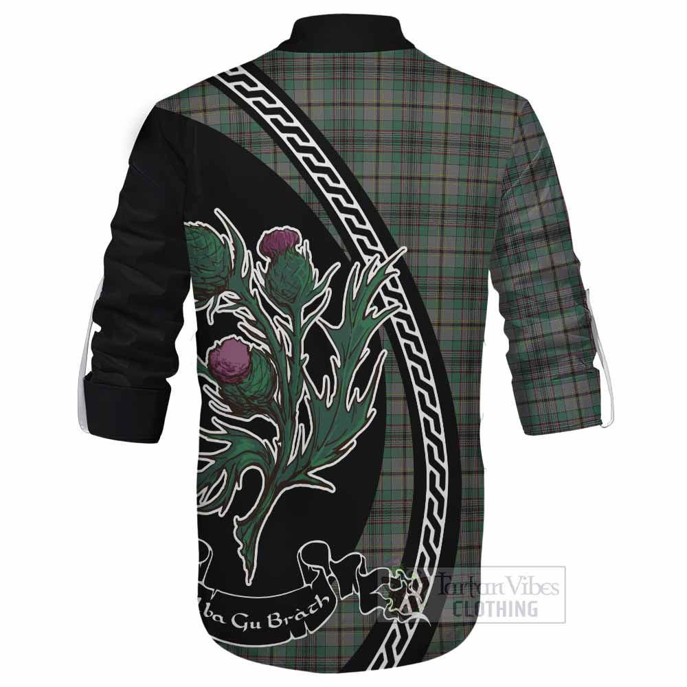 Craig Family Crest Tartan Ghillie Shirt Alba Thistle Inspired - Tartan Vibes Clothing
