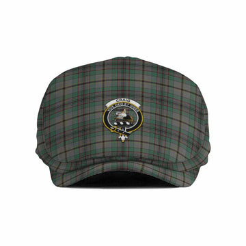 Craig Family Crest Tartan Jeff Cap, Tartan Flat Cap