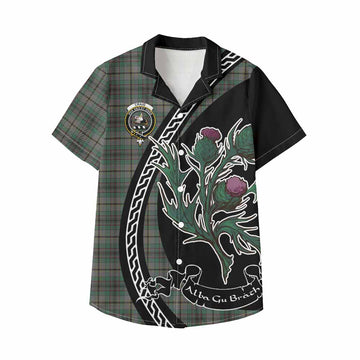 Craig Family Crest Tartan Kid Hawaiian Shirt Alba Thistle Inspired