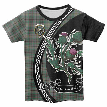 Craig Family Crest Tartan Kid T-shirt Alba Thistle Inspired