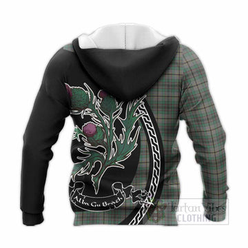 Craig Family Crest Tartan Knitted Hoodie Alba Thistle Inspired
