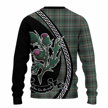 Craig Family Crest Tartan Knitted Sweater Alba Thistle Inspired