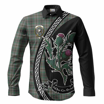 Craig Family Crest Tartan Long Sleeve Button Shirts Alba Thistle Inspired