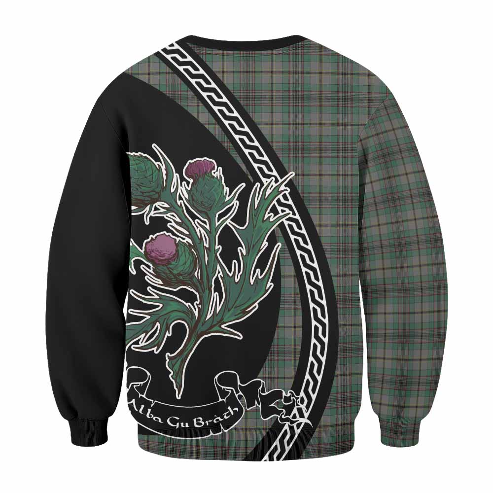 Craig Family Crest Tartan Sweatshirt Alba Thistle Inspired - Tartan Vibes Clothing