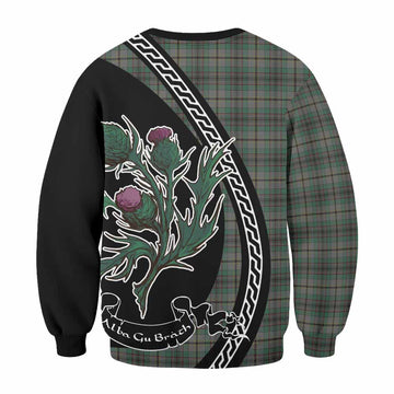 Craig Family Crest Tartan Sweatshirt Alba Thistle Inspired