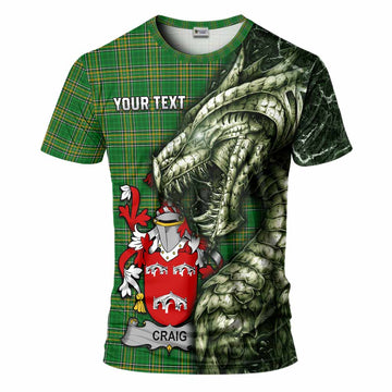Craig Irish Clan T-Shirt Irish Roots Dragon Soul