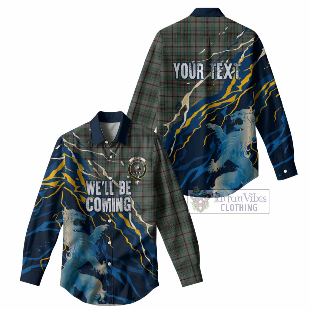 Craig Scotland Tartan Women Casual Shirt WC2026 Football - We'll Be Coming
