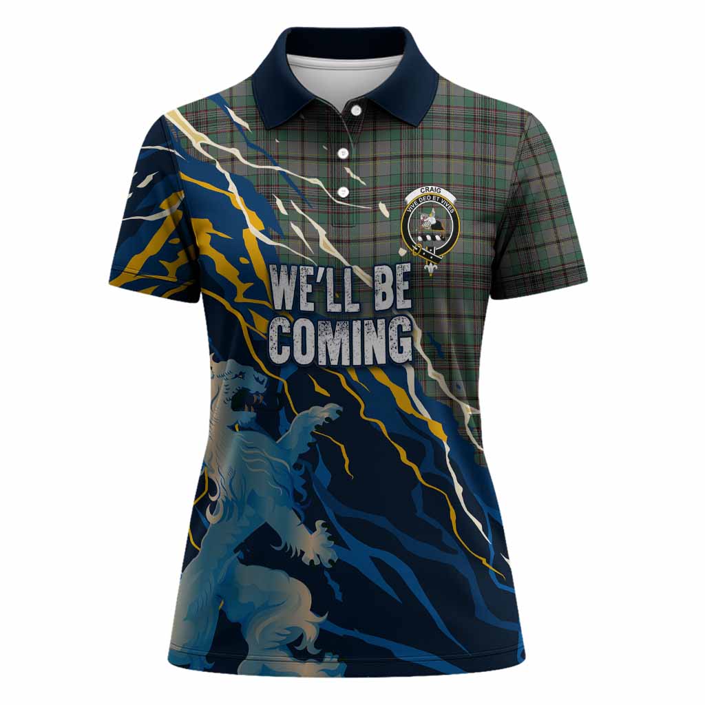 Craig Scotland Tartan Women Polo Shirt WC2026 Football - We'll Be Coming