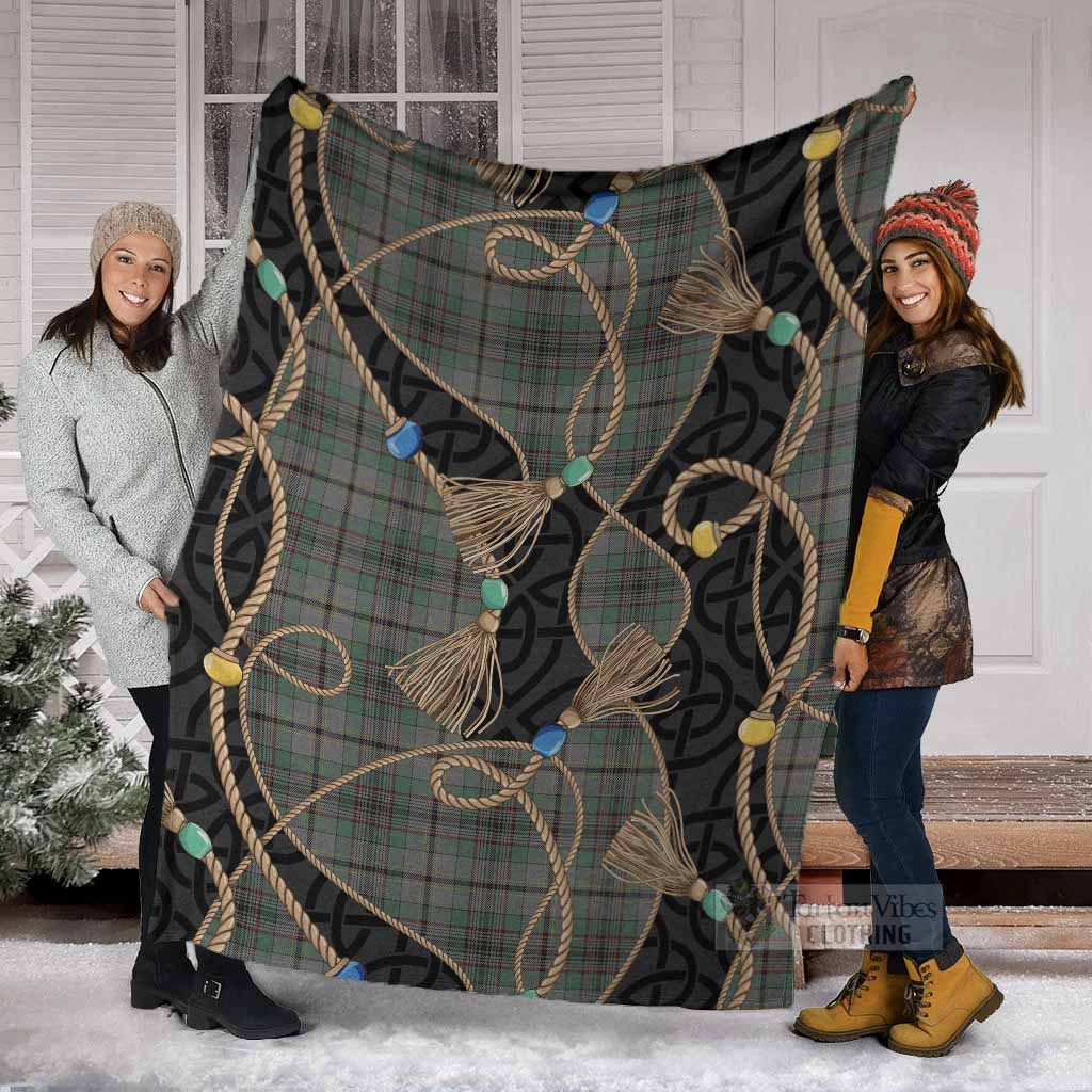Craig Scottish Tartan Twisted Ropes Stylized Blanket - Tartan Vibes Clothing