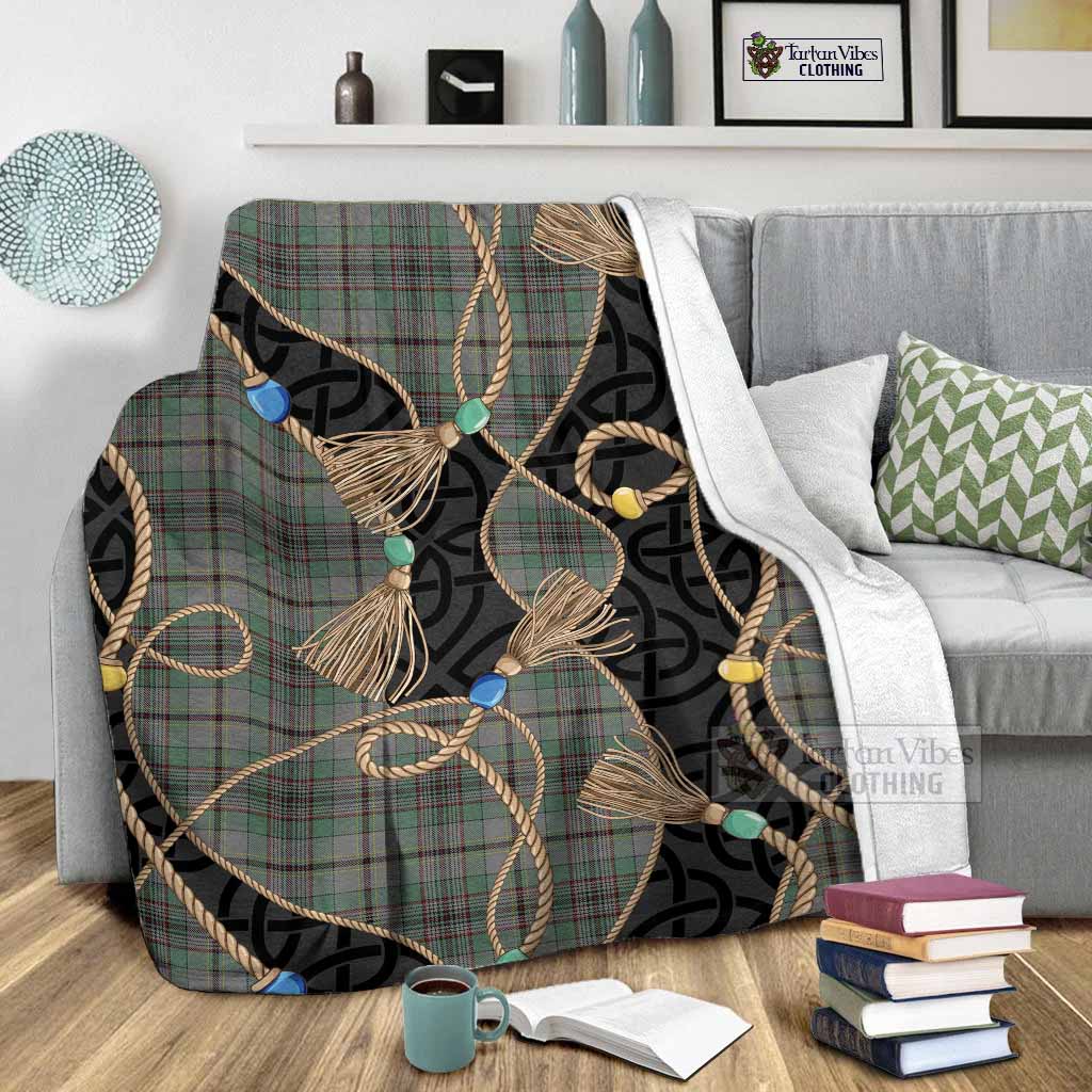 Craig Scottish Tartan Twisted Ropes Stylized Blanket - Tartan Vibes Clothing