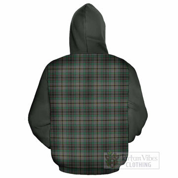 Craig Tartan Accent Cotton Hoodie with Family Crest