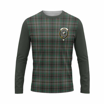 Craig Tartan Accent Long Sleeve T-Shirt with Family Crest