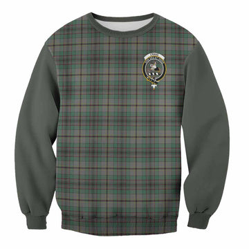 Craig Tartan Accent Sweatshirt with Family Crest