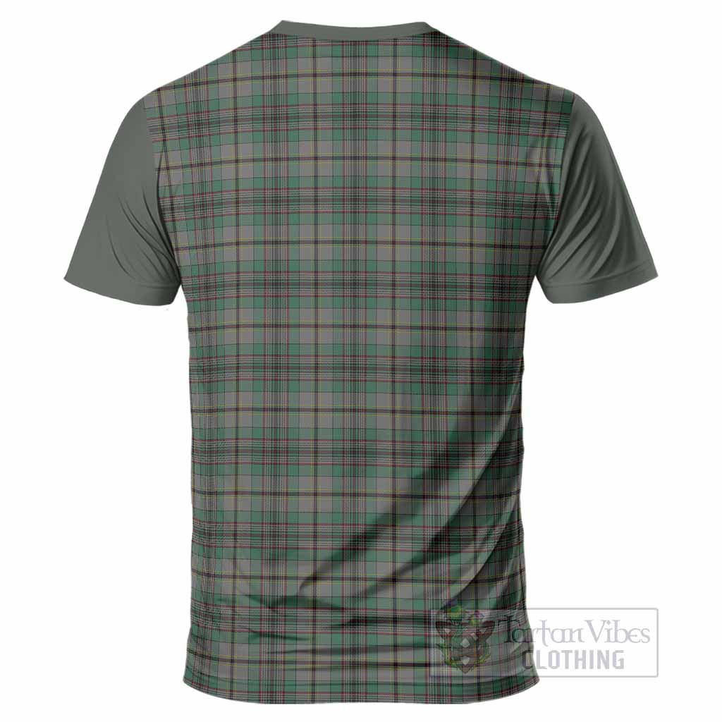 Craig Tartan Accent T-Shirt with Family Crest