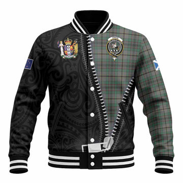 Craig Tartan Baseball Jacket New Zealand Pattern Unique Zipper Stylized