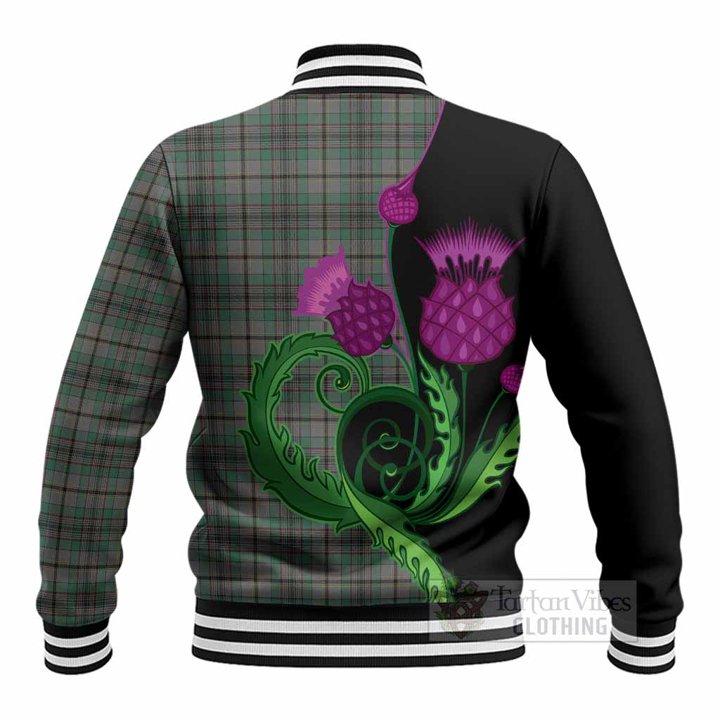 Craig Tartan Baseball Jacket Traditional Scottish Thistle