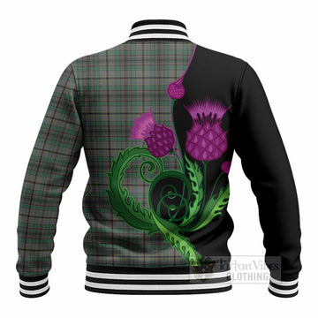 Craig Tartan Baseball Jacket Traditional Scottish Thistle