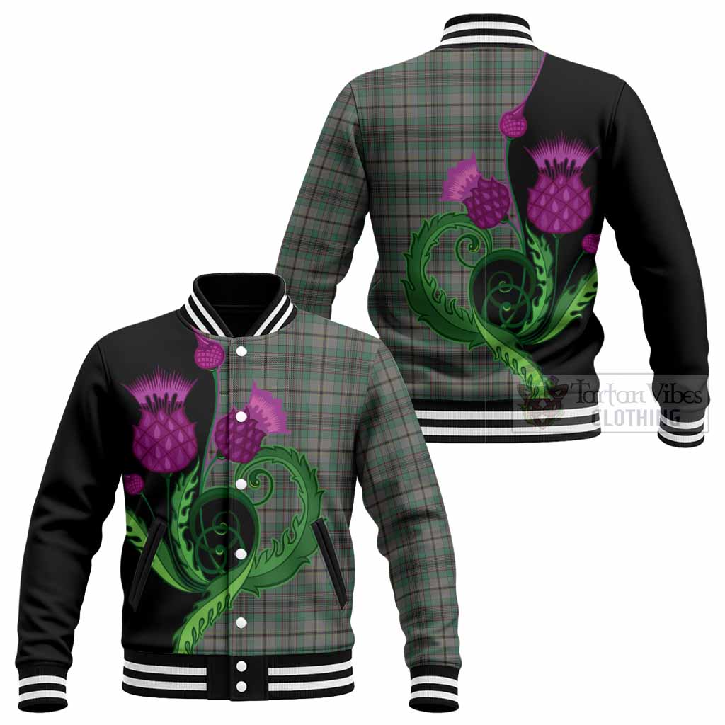 Craig Tartan Baseball Jacket Traditional Scottish Thistle