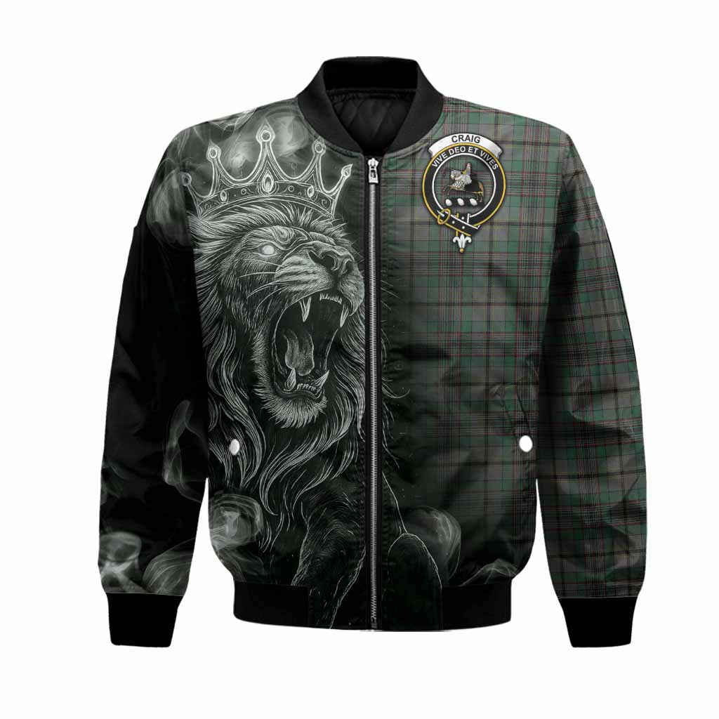 Craig Tartan Bomber Jacket Roaring Lion Heritage