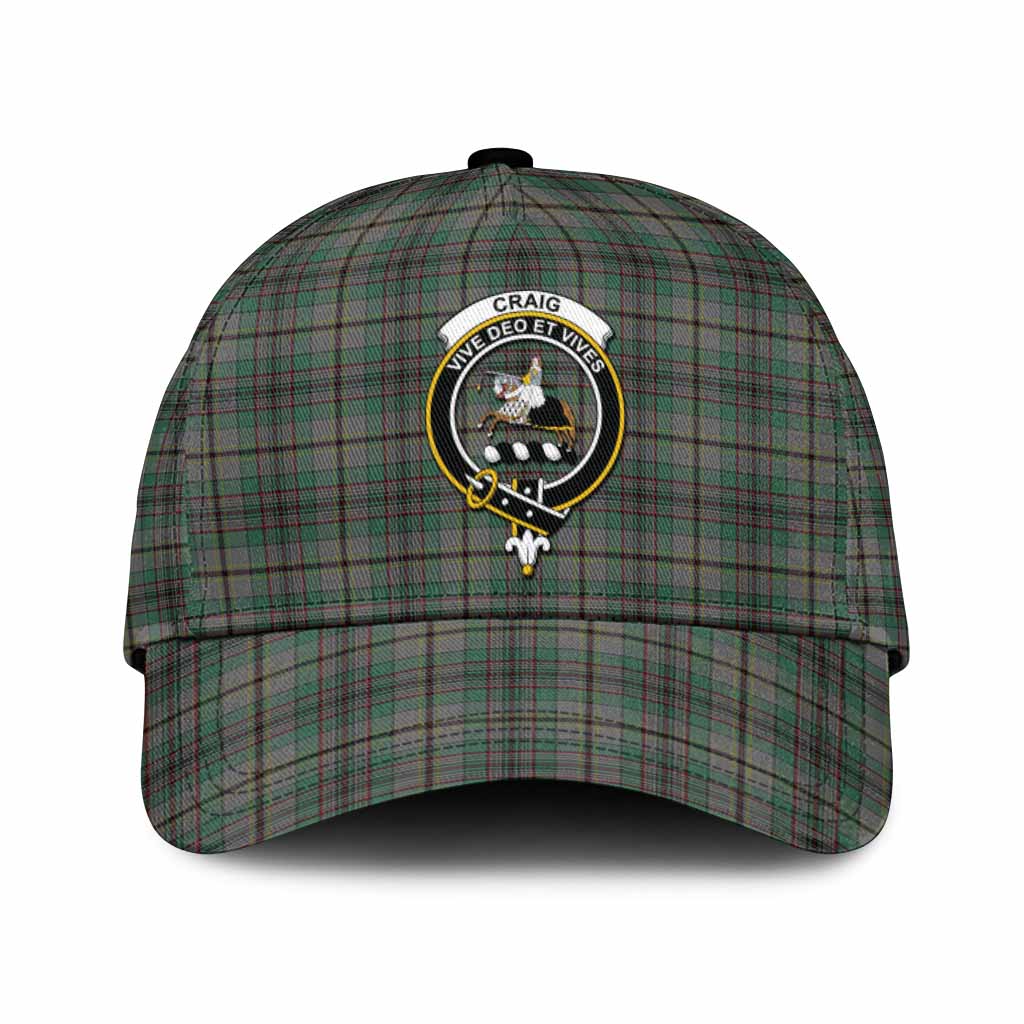 Craig Tartan Classic Cap with Family Crest