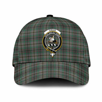 Craig Tartan Classic Cap with Family Crest