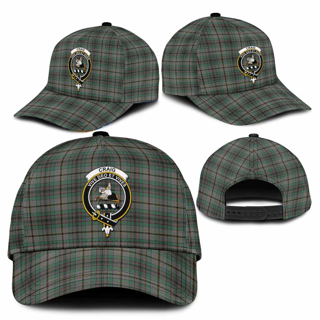 Craig Tartan Classic Cap with Family Crest