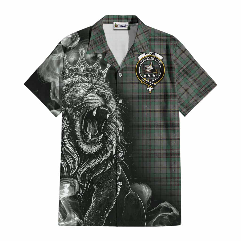 Craig Tartan Cotton Hawaiian Shirt Roaring Lion Heritage