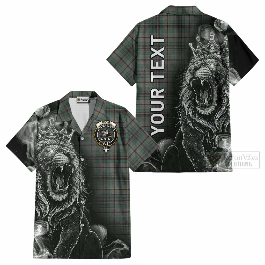 Craig Tartan Cotton Hawaiian Shirt Roaring Lion Heritage