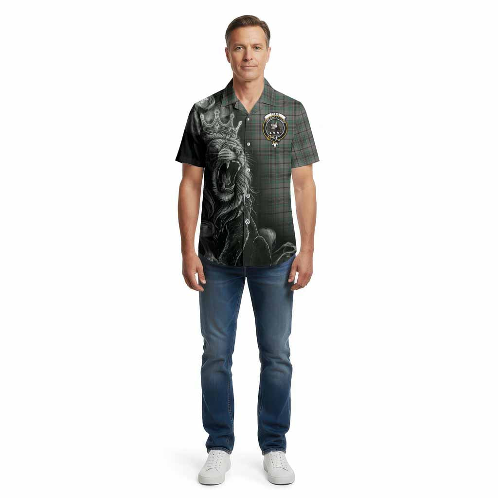 Craig Tartan Cotton Hawaiian Shirt Roaring Lion Heritage