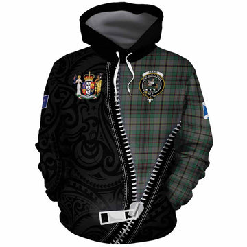 Craig Tartan Cotton Hoodie New Zealand Pattern Unique Zipper Stylized