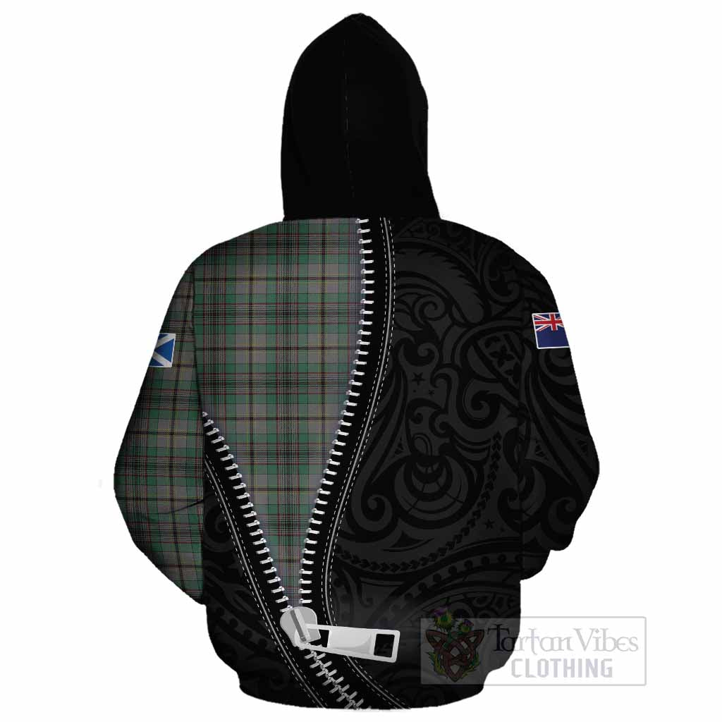 Craig Tartan Cotton Hoodie New Zealand Pattern Unique Zipper Stylized
