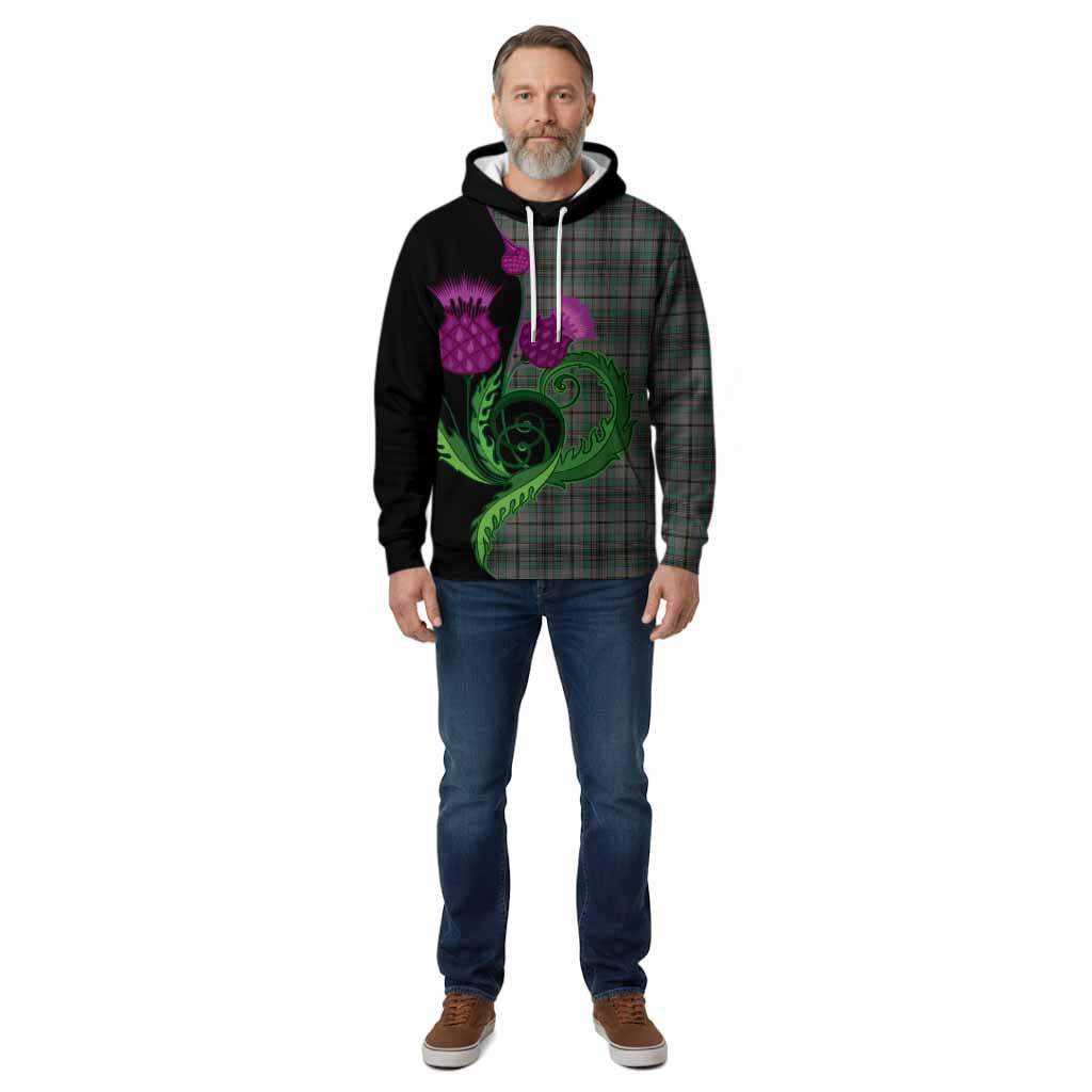 Craig Tartan Cotton Hoodie Traditional Scottish Thistle
