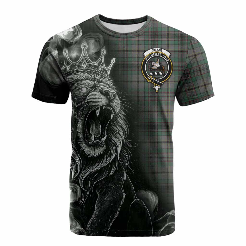 Craig Tartan Cotton T-shirt Roaring Lion Heritage