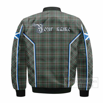 Craig Tartan Crest Bomber Jacket Scotland Coat of Arm Flag Style
